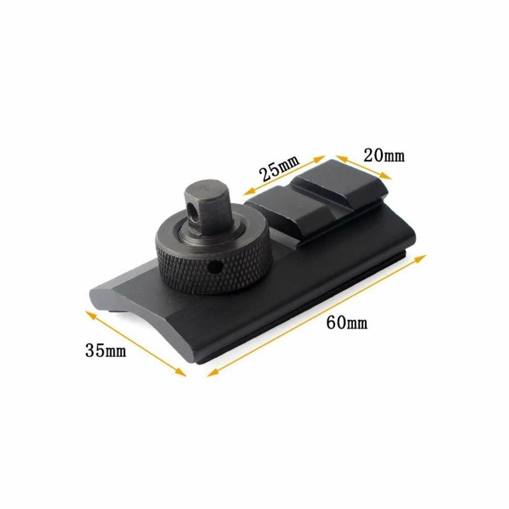 Tactical Aluminum Sling Swivel Stud to Picatinny Rail Mount Adapter Hunting
