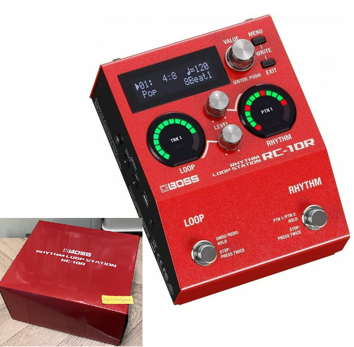 BOSS RC-10R Rhythm Loop Station Looper Guitar Effects Pedal