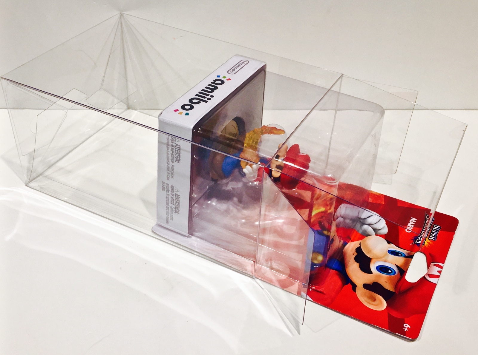 10x Box Protectors For NINTENDO AMIIBO Original Size Only! Clear Display Cases