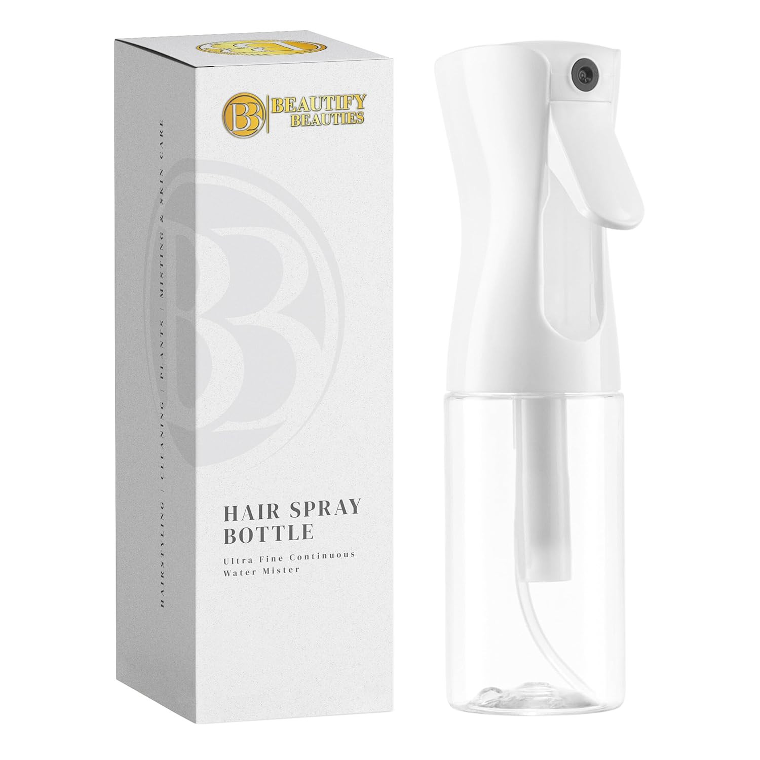 Hair Spray Bottle – Ultra Fine Continuous Water Mister for Hairstyling, Cleaning