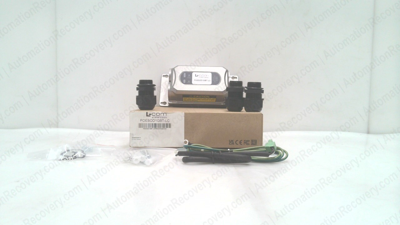 L-COM POESOD1GBT-LC, POWER OVER ETHERNET SPLITTER, NEW #342532