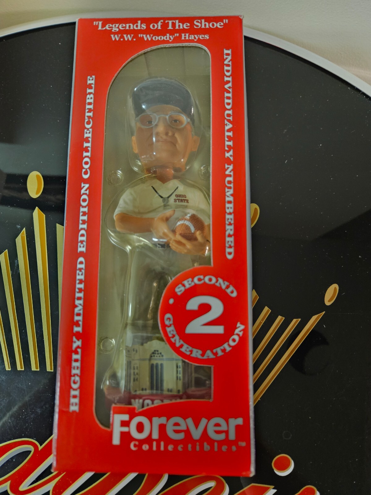 2002 Ohio State W.W. Woody Hayes 2nd Gen Bobblehead Legends Of "The Shoe" /16000