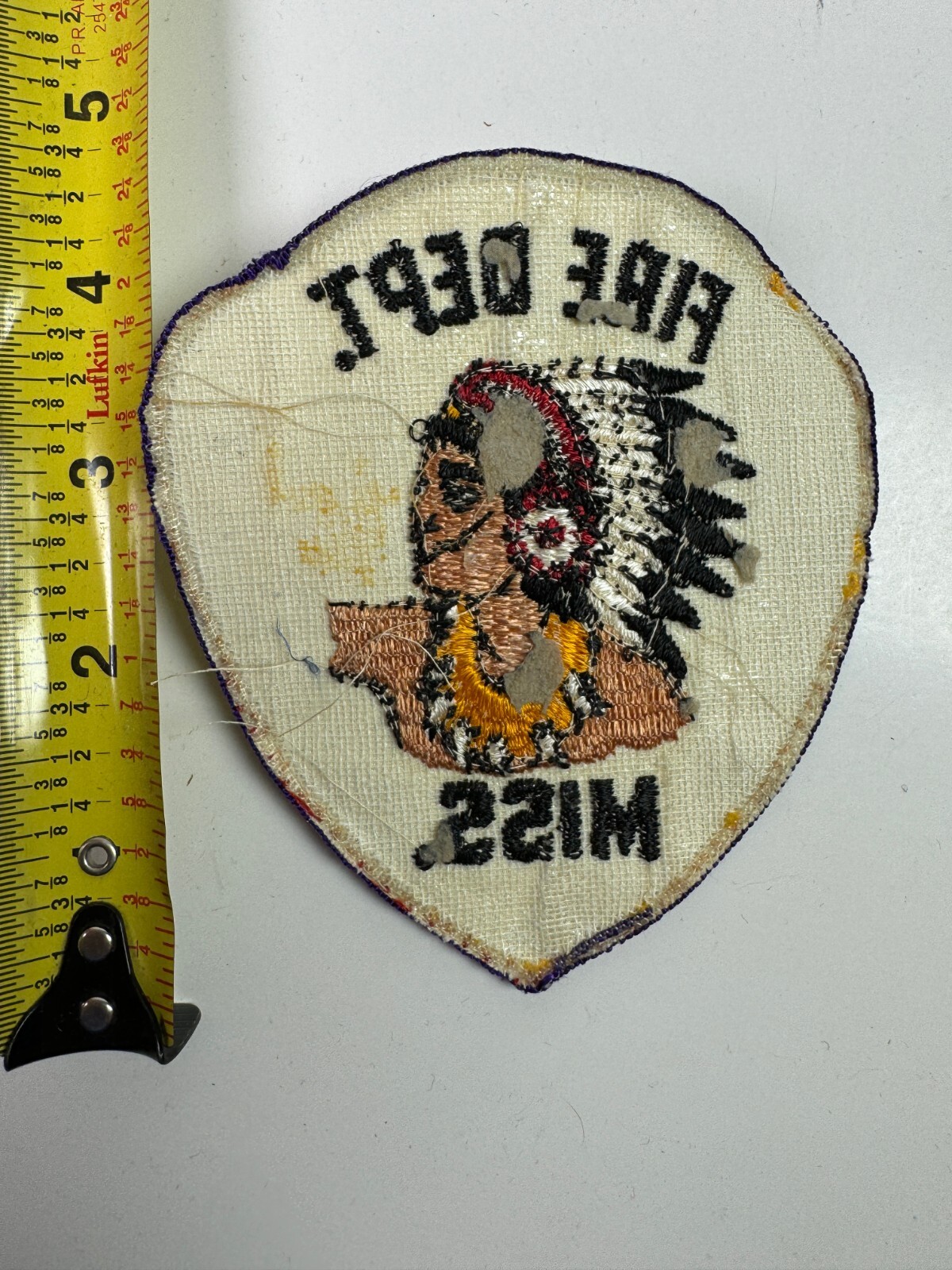 Mississippi Fire Miss Indian Patch U5
