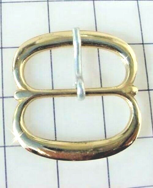 Brass Belt Buckle, Double Hanger Buckle, F&I brass reproduction buckle 1 3/4"