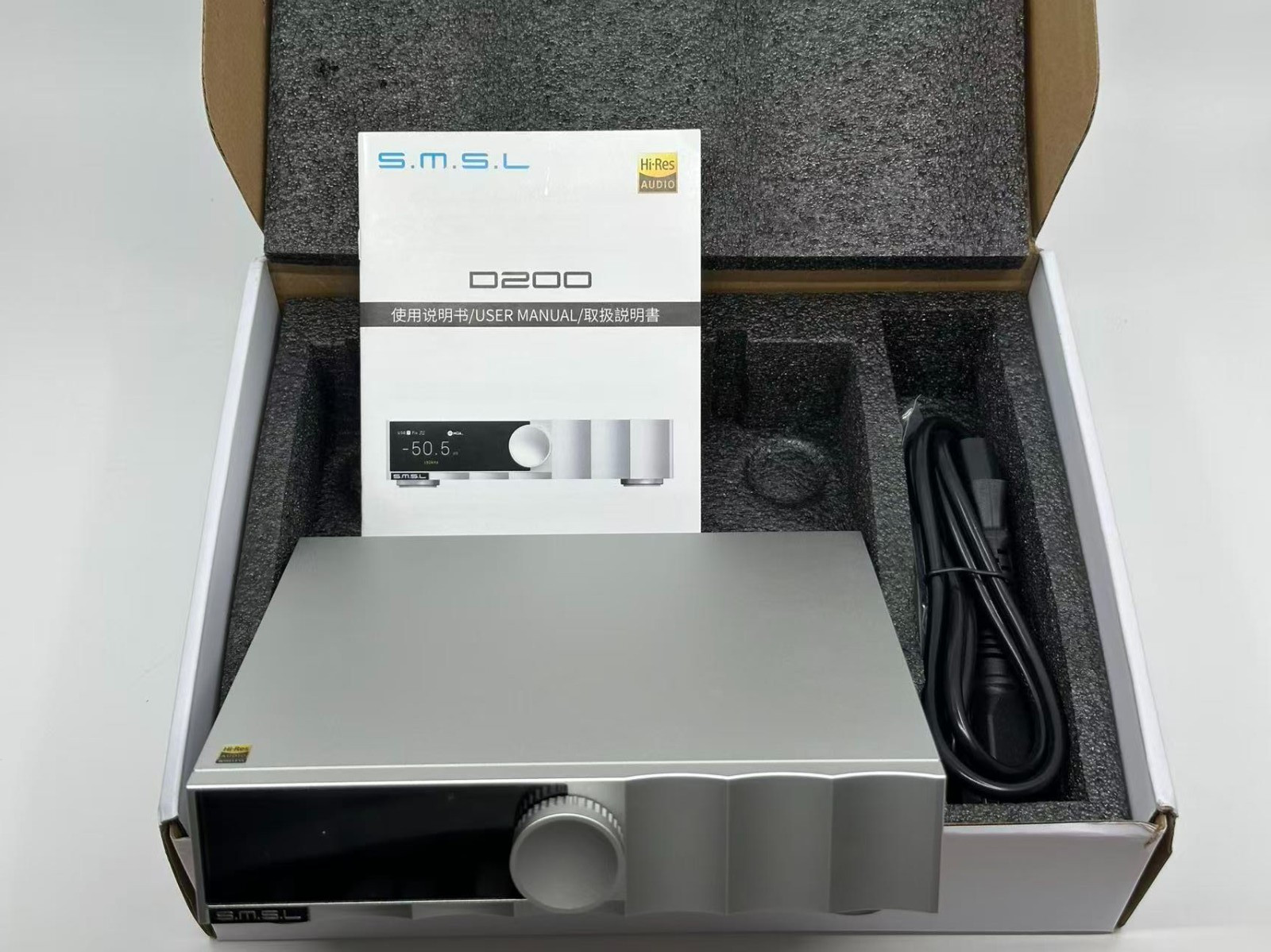 SMSL D200 HiFi Audio Decoder MQA Decoding Support External Clock Input
