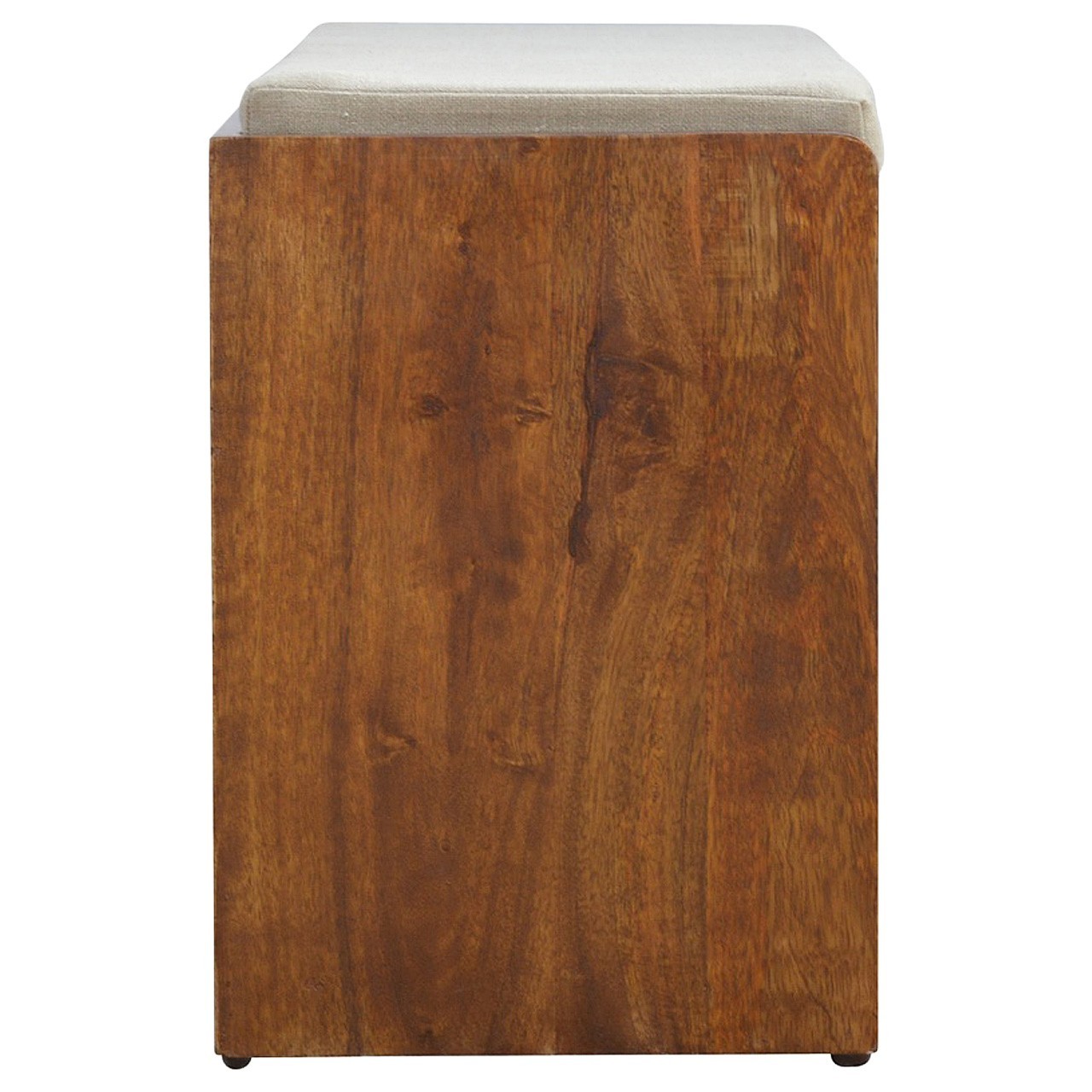 Solid Wood Bench with Storage