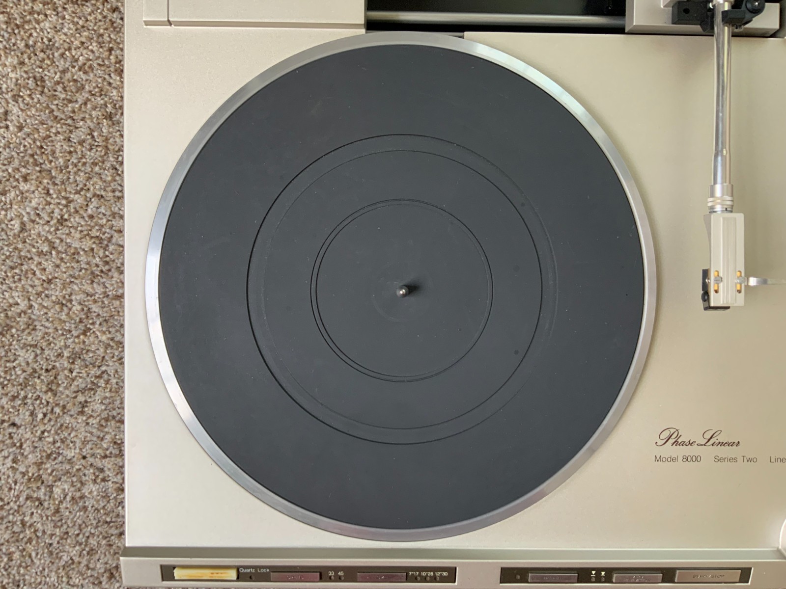 Phase Linear Model 8000 Linear Motor Turntable Series 2 - Untested - Powers On!