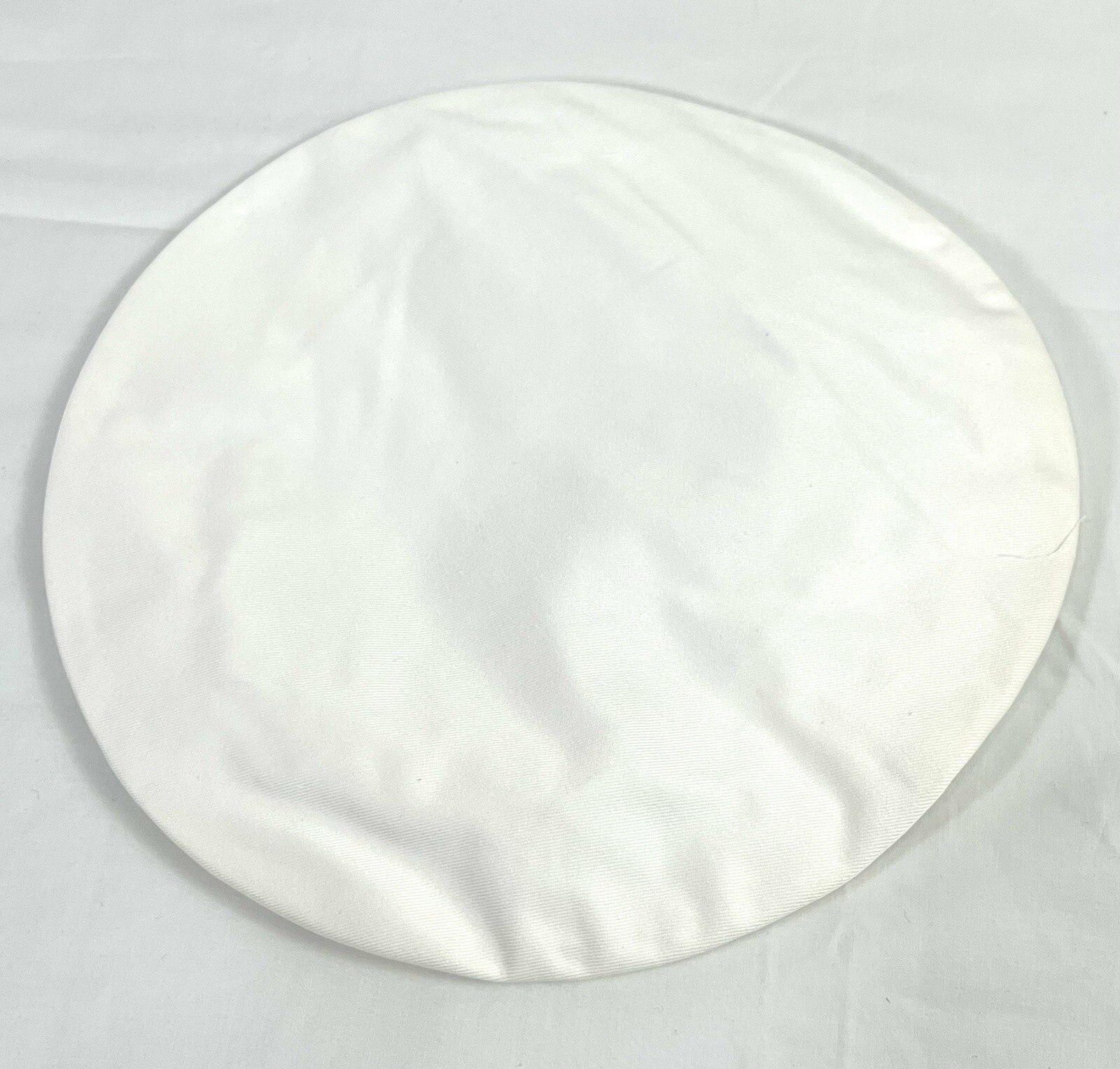 USMC DRESS BLUES MEN'S SIZE 8 REPLACEMENT COVER CROWN WHITE COTTON FABRIC ONLY