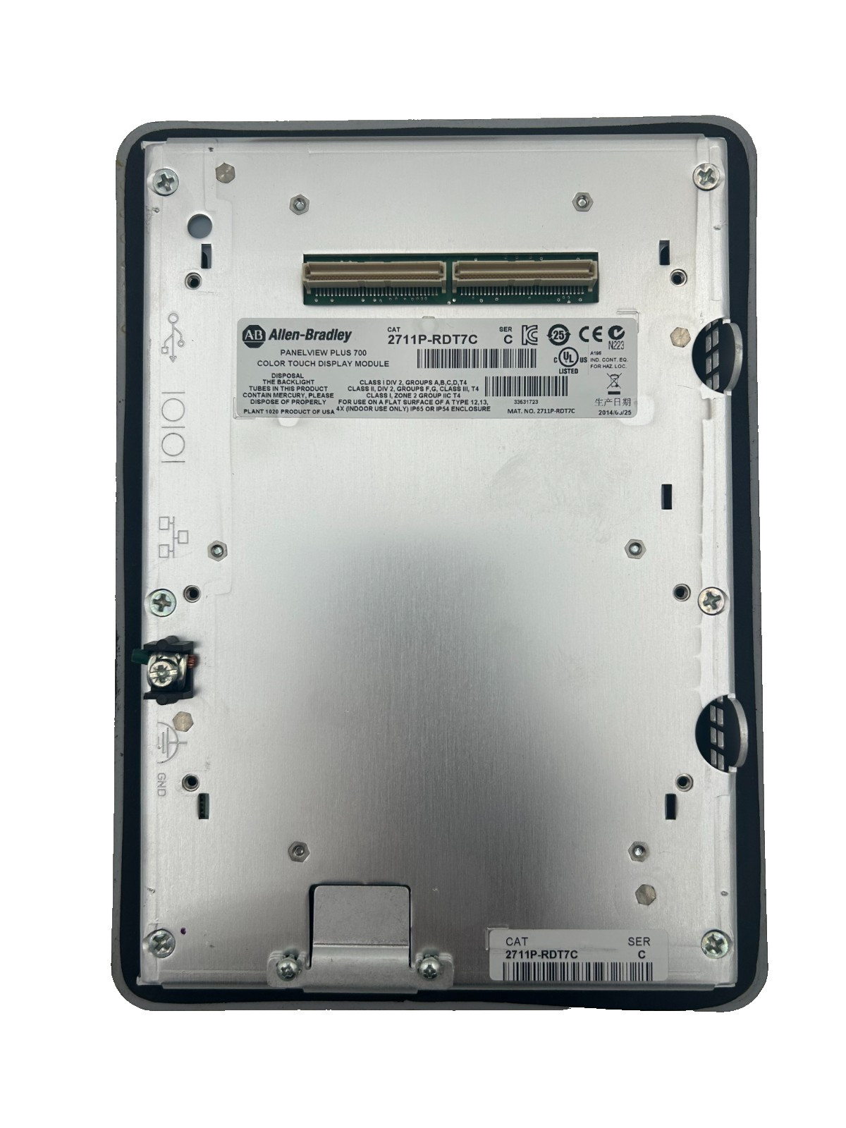 Allen-Bradley 2711P-RDT7C PanelView Plus 700 Color Touch Display Module Series C