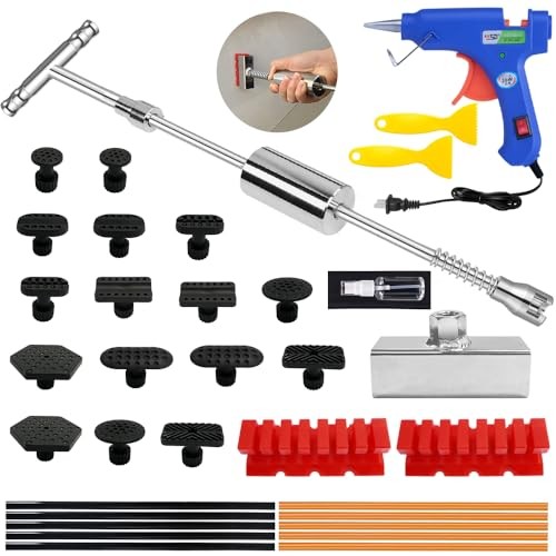 Dent Puller - Dent Remover with T bar Dent Puller and T-bar Dent Puller Silver