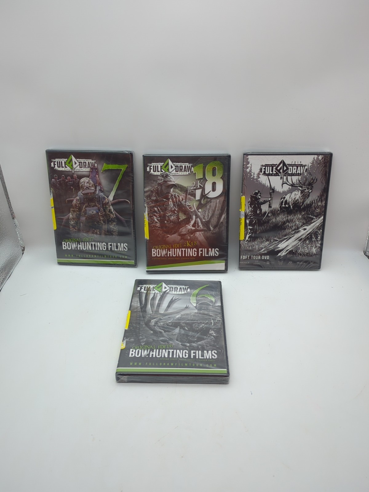 Lot Of 4 Full Draw Film Tours, 6,7,2k18, 2019, Bow Hunting Realtree FDFT Archery