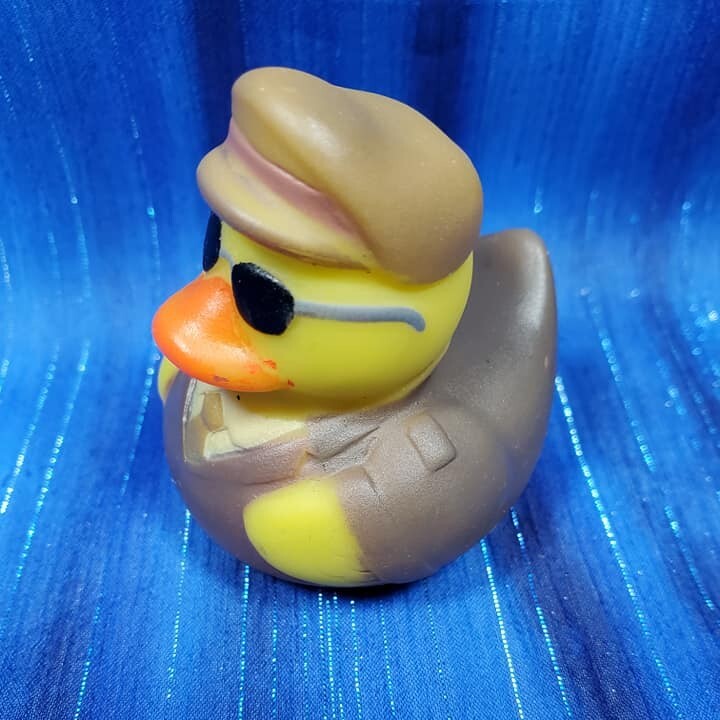One Aviator Captain Rubber Duck Military NEW