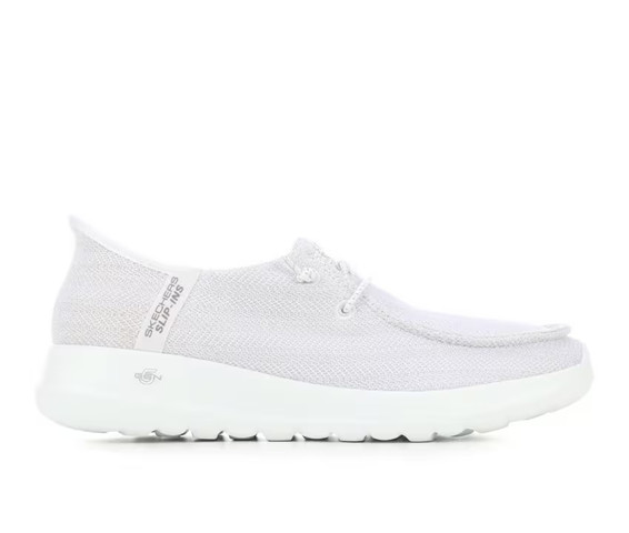 SKECHERS GO WALK Joy Fantasia White Silver Sneaker Women's sizes 5-11/NEW!!!