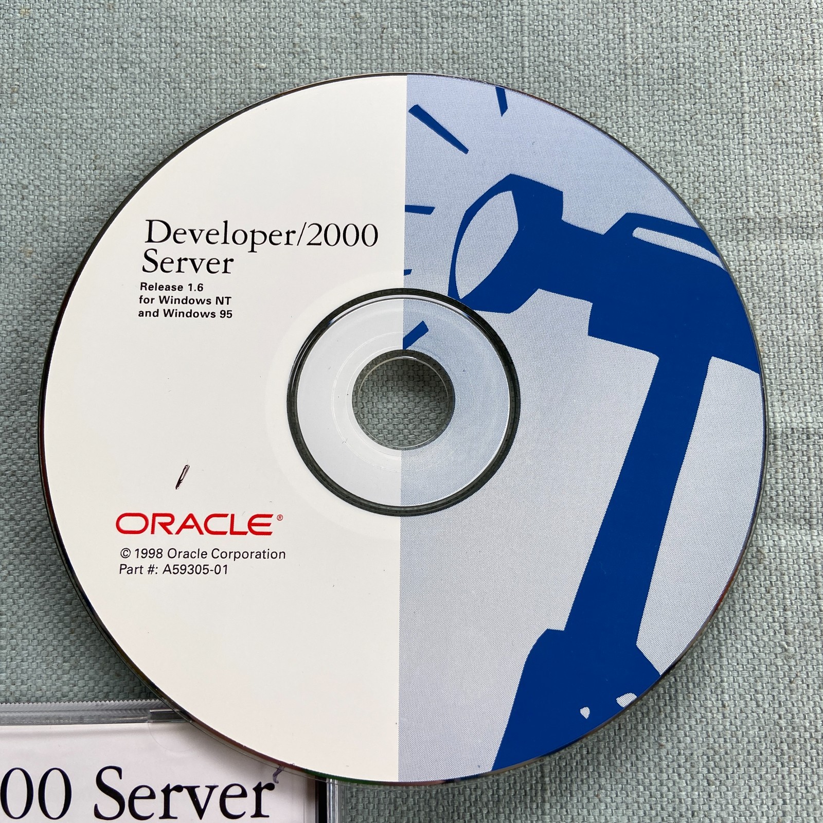 Oracle Developer 2000 Server CD Release 1.6 Windows NT 95 Tools 1998 Vintage PC