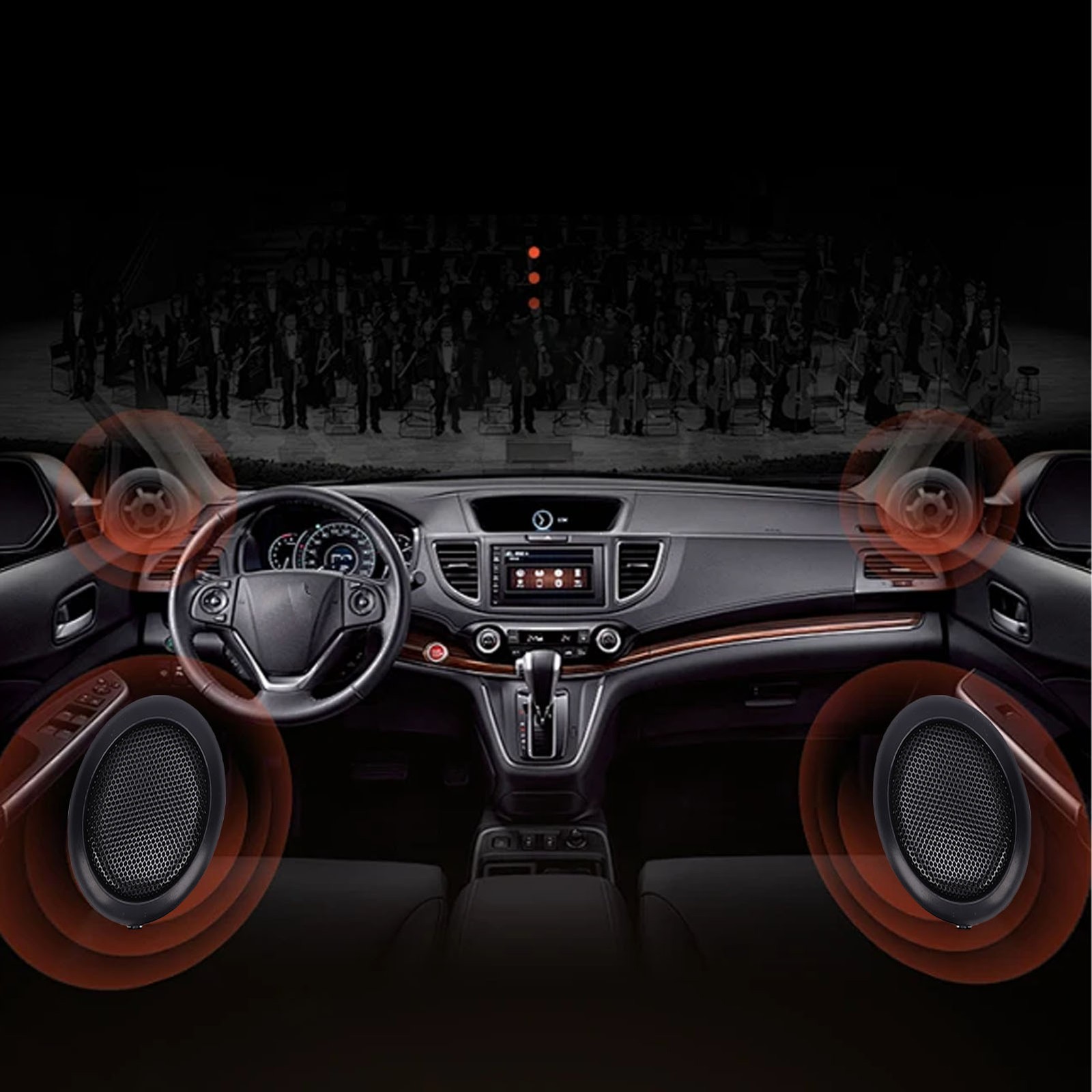 Car Radio External Speaker Compact Design For Vehicle Communication