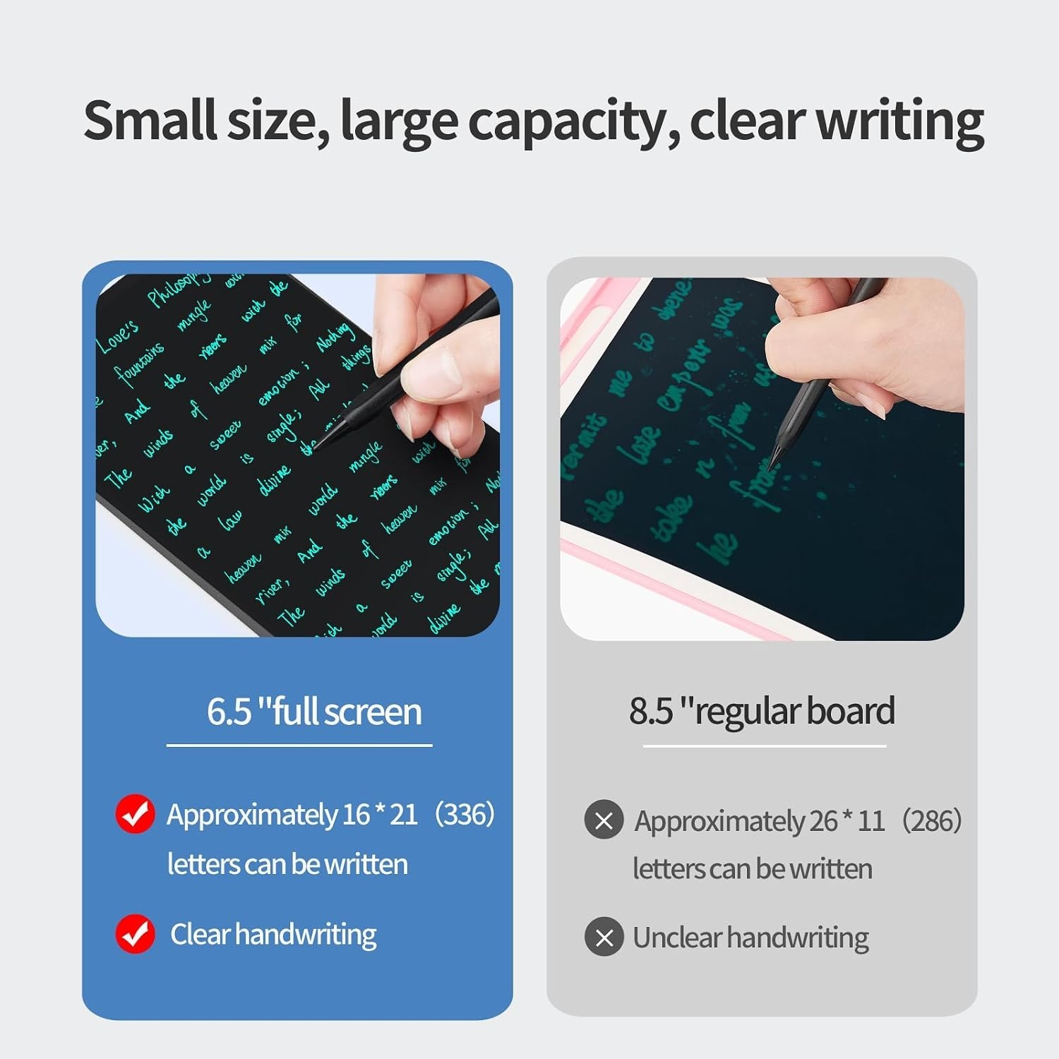 Ultra-Thin 6.5-Inch LCD Writing Tablet with Magnetic Clear Screen Technology