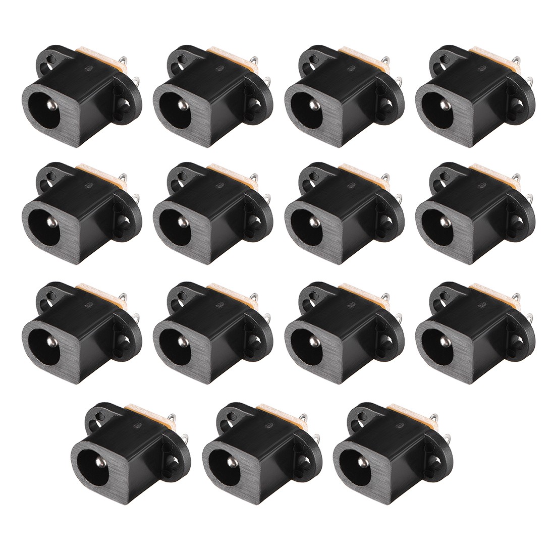 DC-017 5.5mmx2.0mm DC Power Jack Socket 3 Pin Female Panel Mount Connector 15pcs