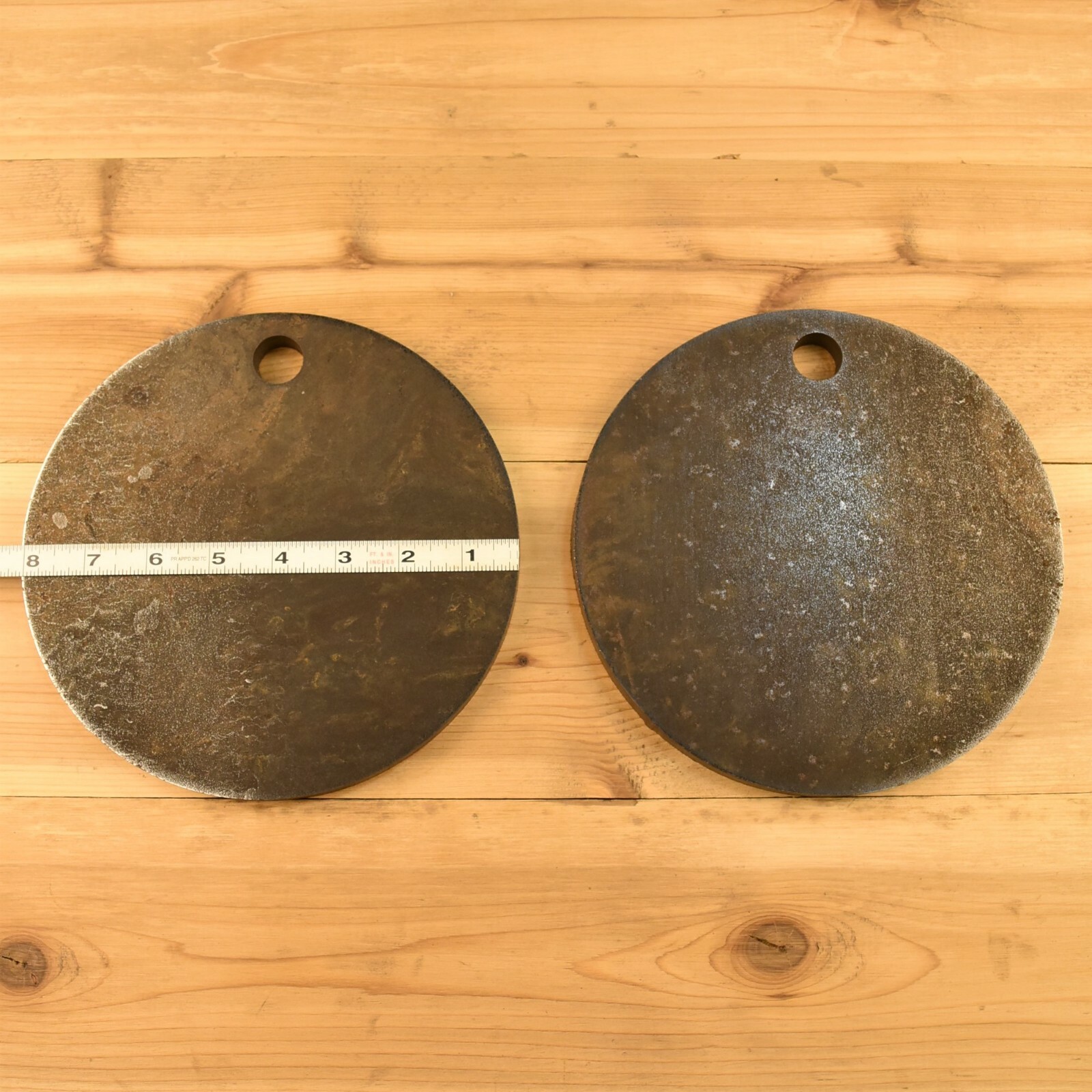 1/2" AR500 Steel Shooting Targets 8" Circles SET OF TWO