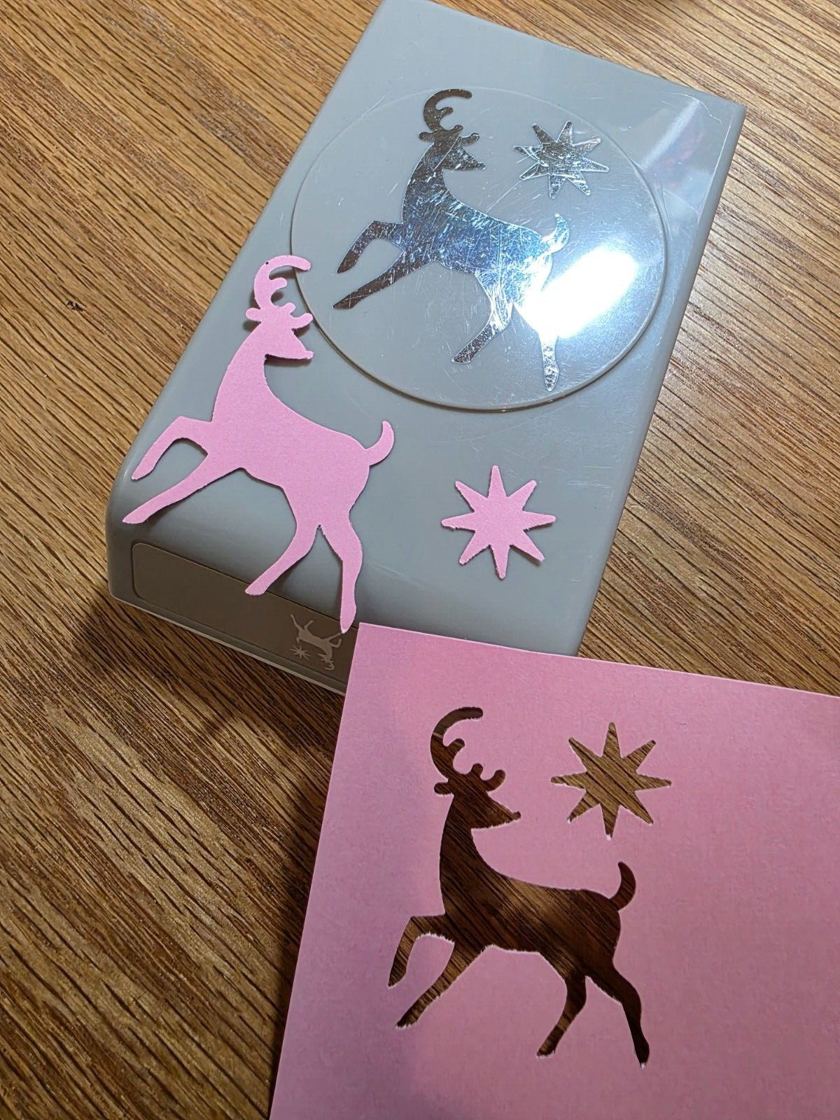 EK Tools Paper Punch Large 2" Reindeer Star Winter Confetti Scrapbooking Craft