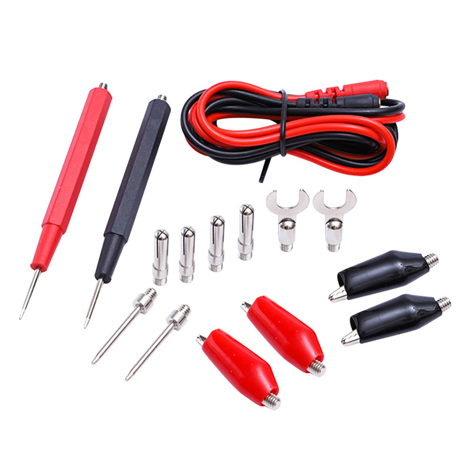 16Pcs Multifunction Digital Multimeter Probe Test Leads Kit For Volt Meter