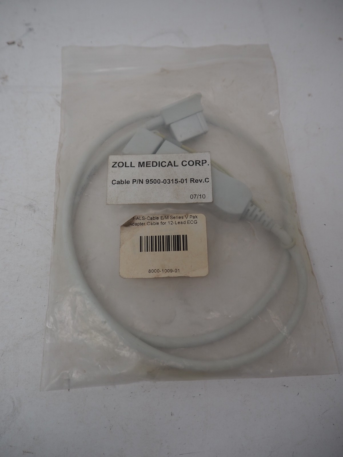 Zoll 9500-0315-01 V Pak Adaptor Cable for 12 Lead EKG ECG Free Shipping OEM NEW