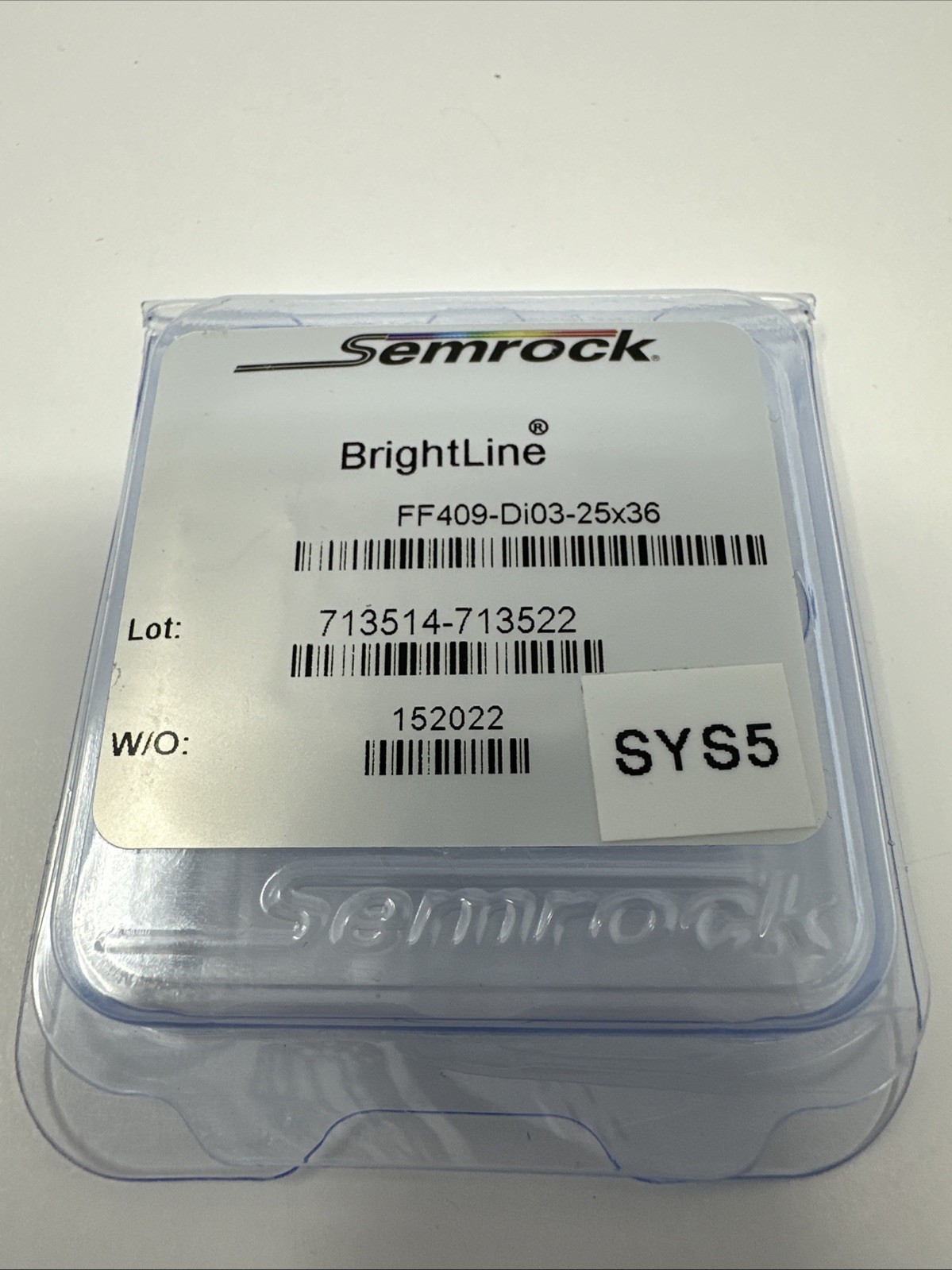 Semrock BrightLine Single Edge Epi-Fluorescence Dichroic FF409-Di03-25x36