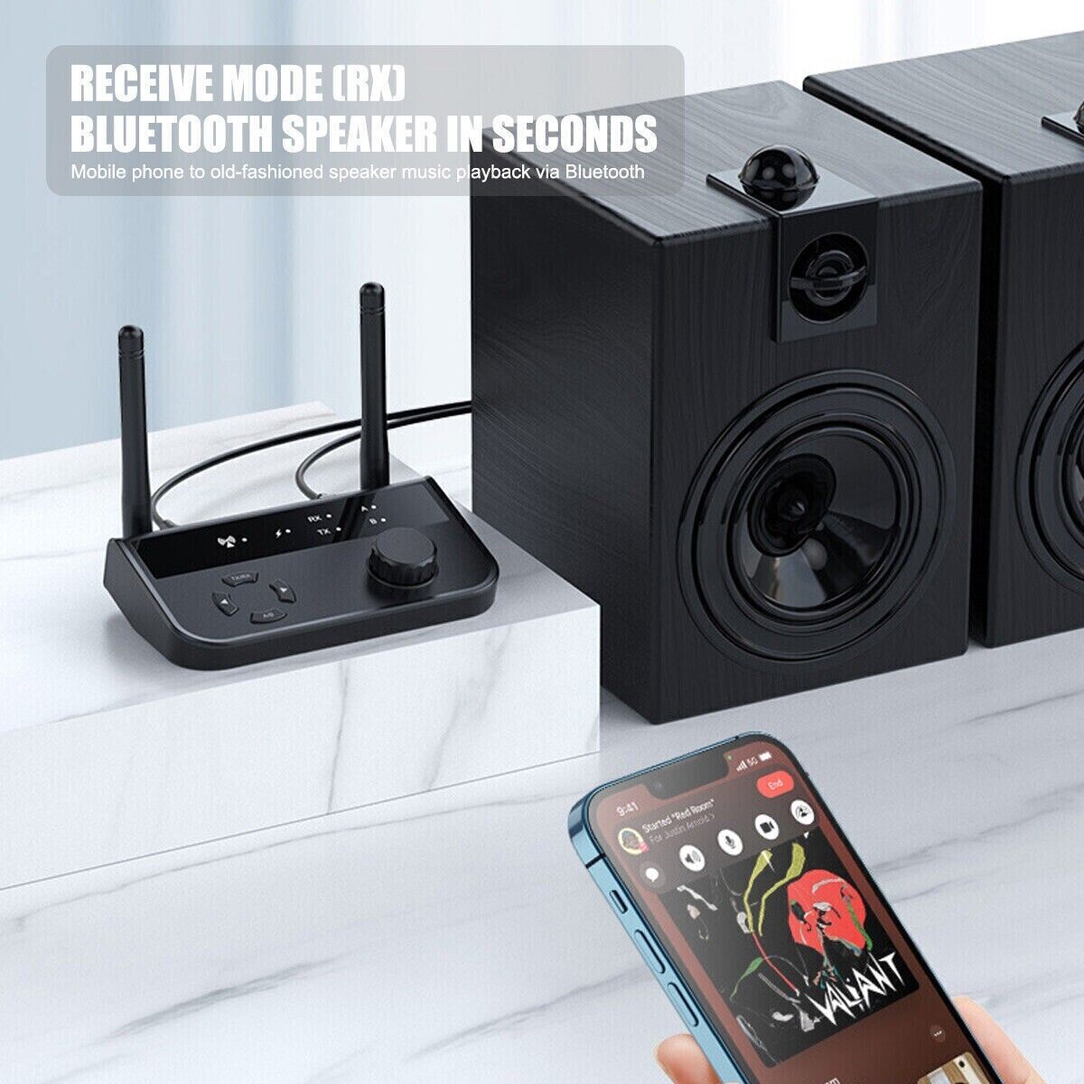 Long Range Bluetooth 5.3 Transmitter Receiver For TV Home Stereo Audio Adapter