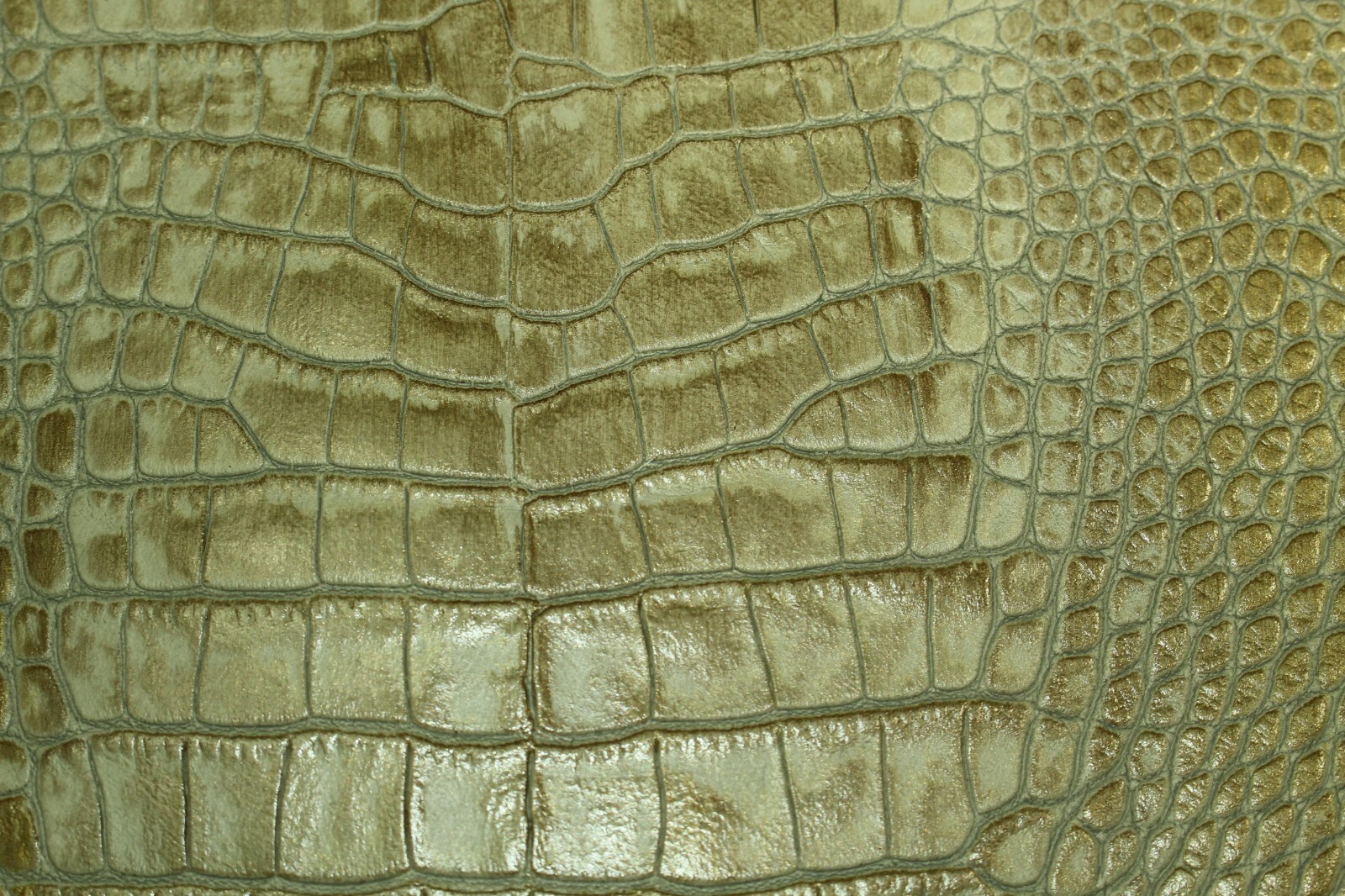 Golden Tan Croc (Various Sizes) Thin but slightly stiff ZE 79
