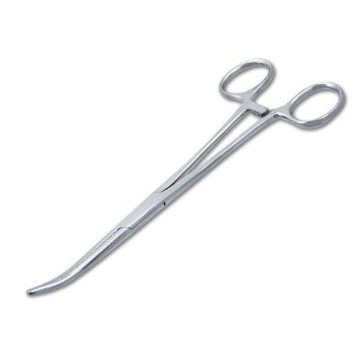 10" Curved Hemostat Forceps Locking Clamps Stainless Steel Surgical Instrument