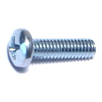 #8-32 x 5/8" Zinc Phillips Pan Head Machine Screws (100 pcs.)