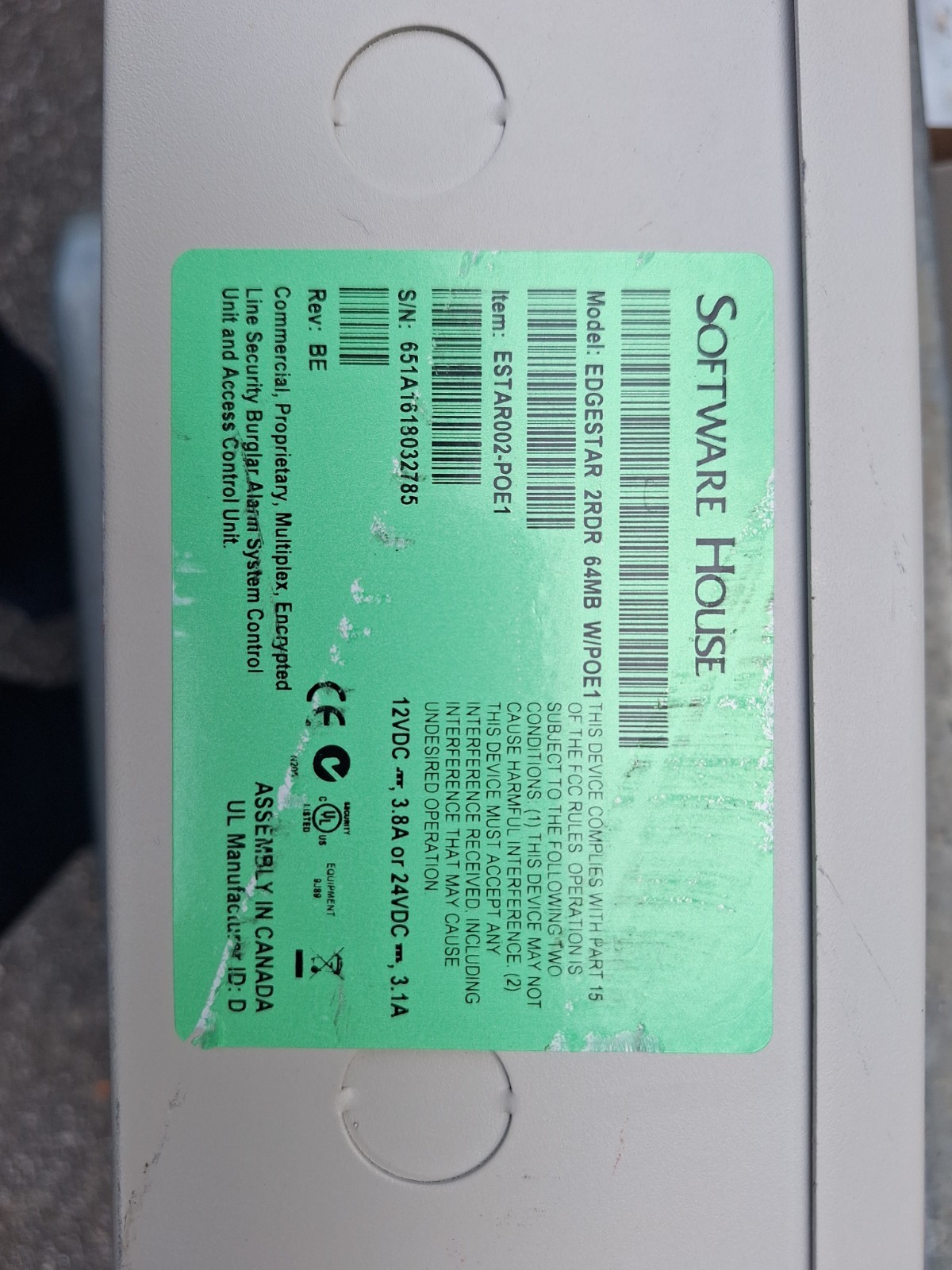 Software House ESTAR002-POE1 iStar Edge two Door Controller