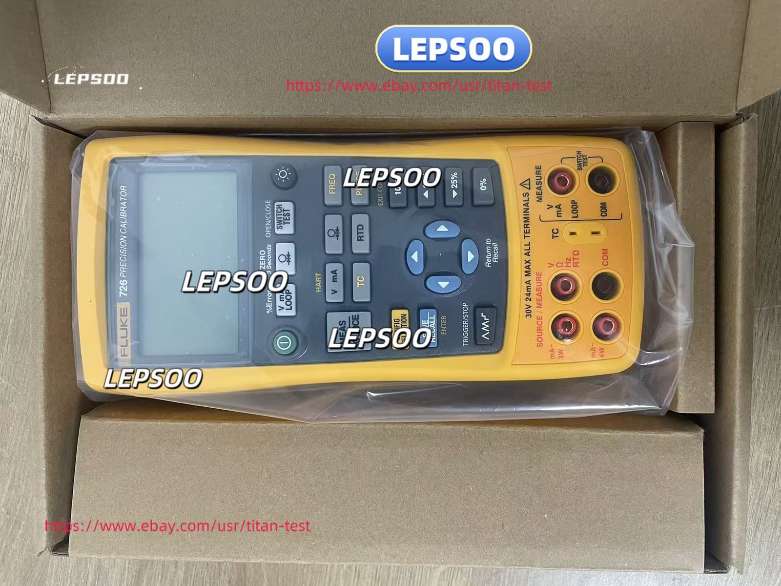 95%New Fluke 726 Multifunction Process Calibrator Calibrated /stock&