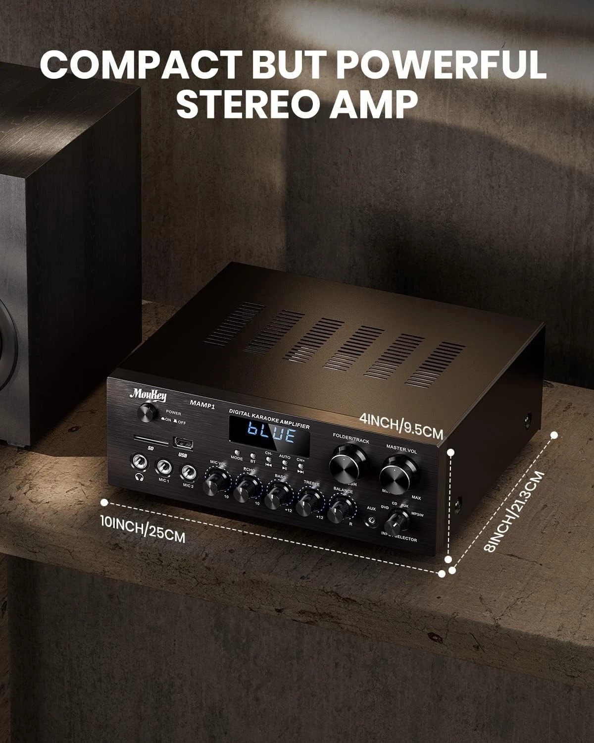 Bluetooth Stereo Receiver with EQ Controls