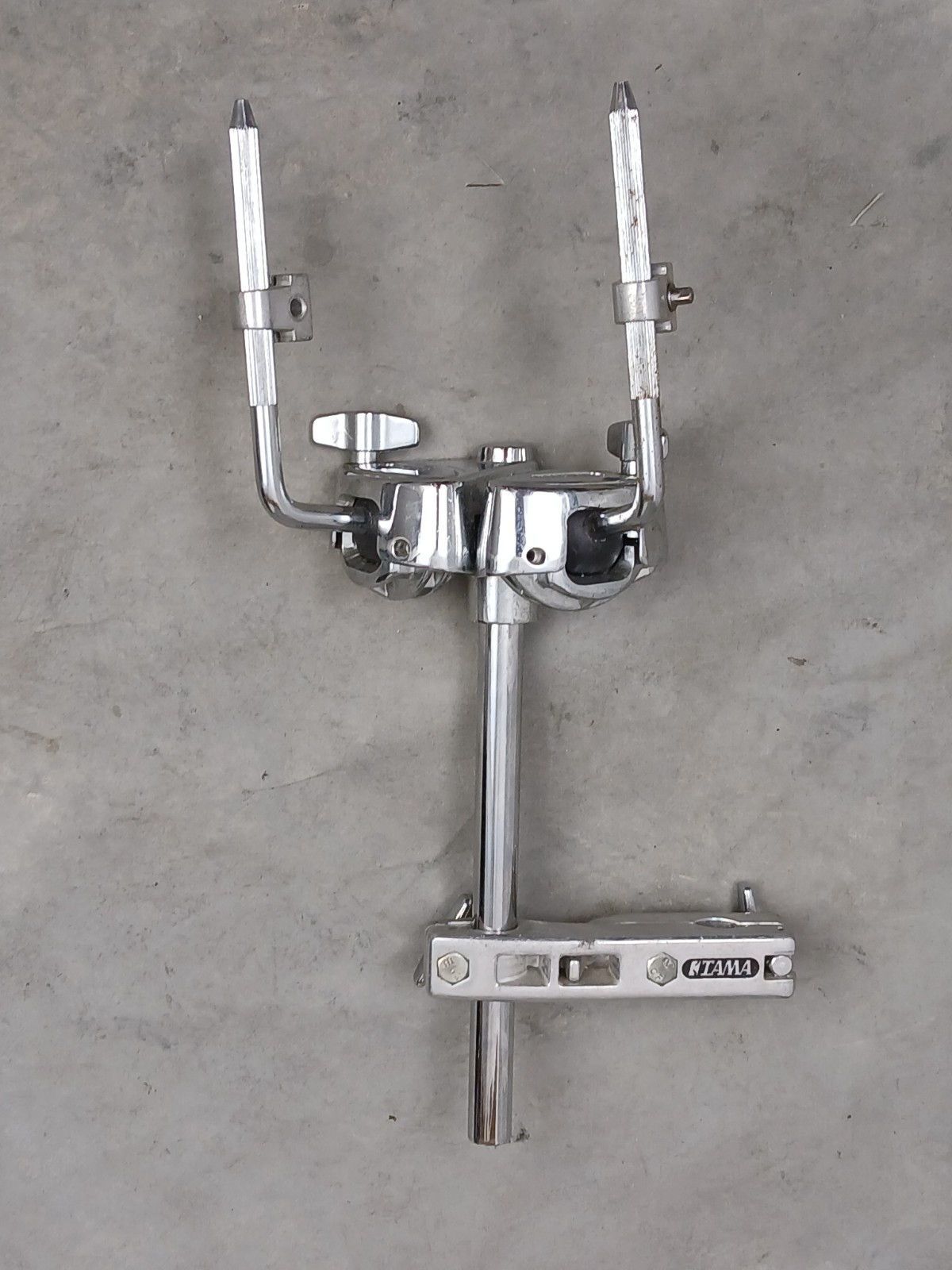 TAMA OMNI-SPHERE DOUBLE TOM DRUM MOUNT HOLDER WITH MOUNTING CLAMP