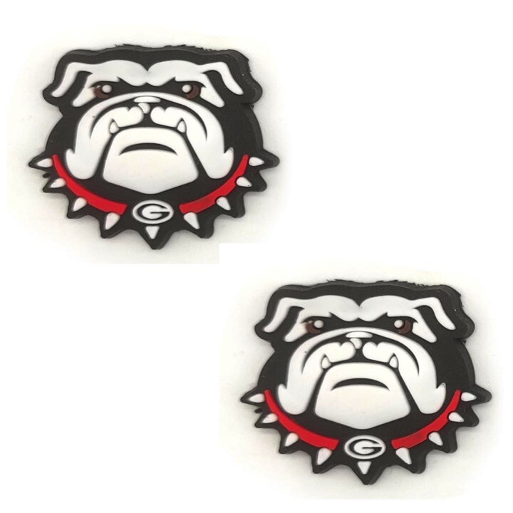 NCAA Georgia Bulldogs Alt Team For Crocs Shoe Charms Jibbitz - 2 Pieces