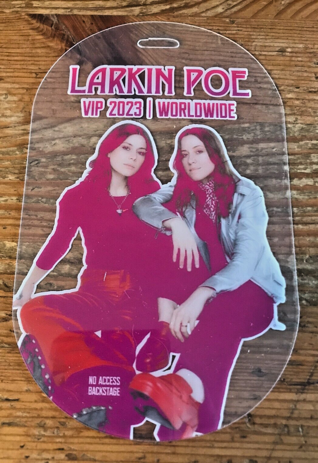 Larkin Poe VIP Pass Laminate Ticket Souvenir Worldwide Tour 2023
