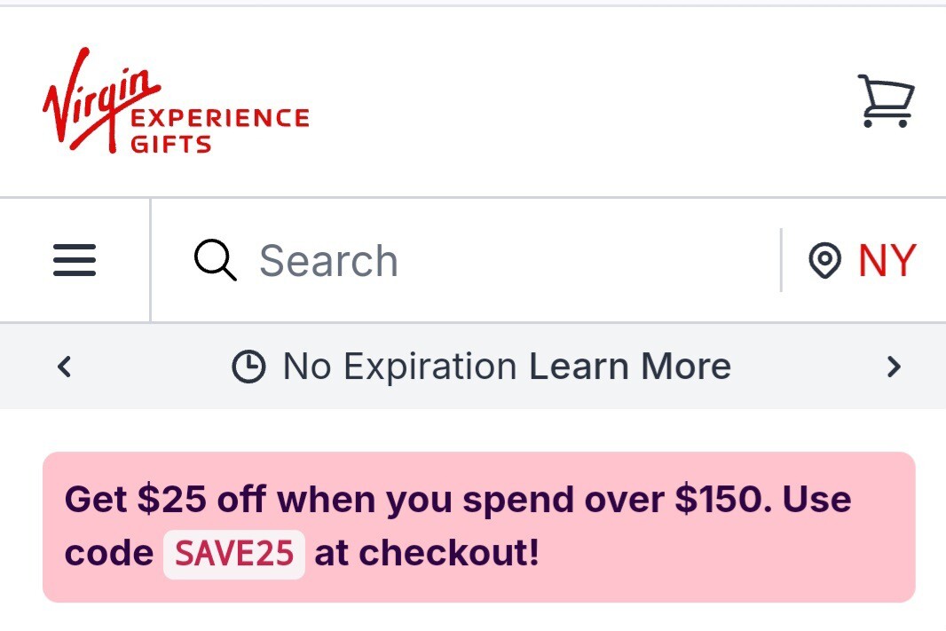 $250 Virgin E-gift Card