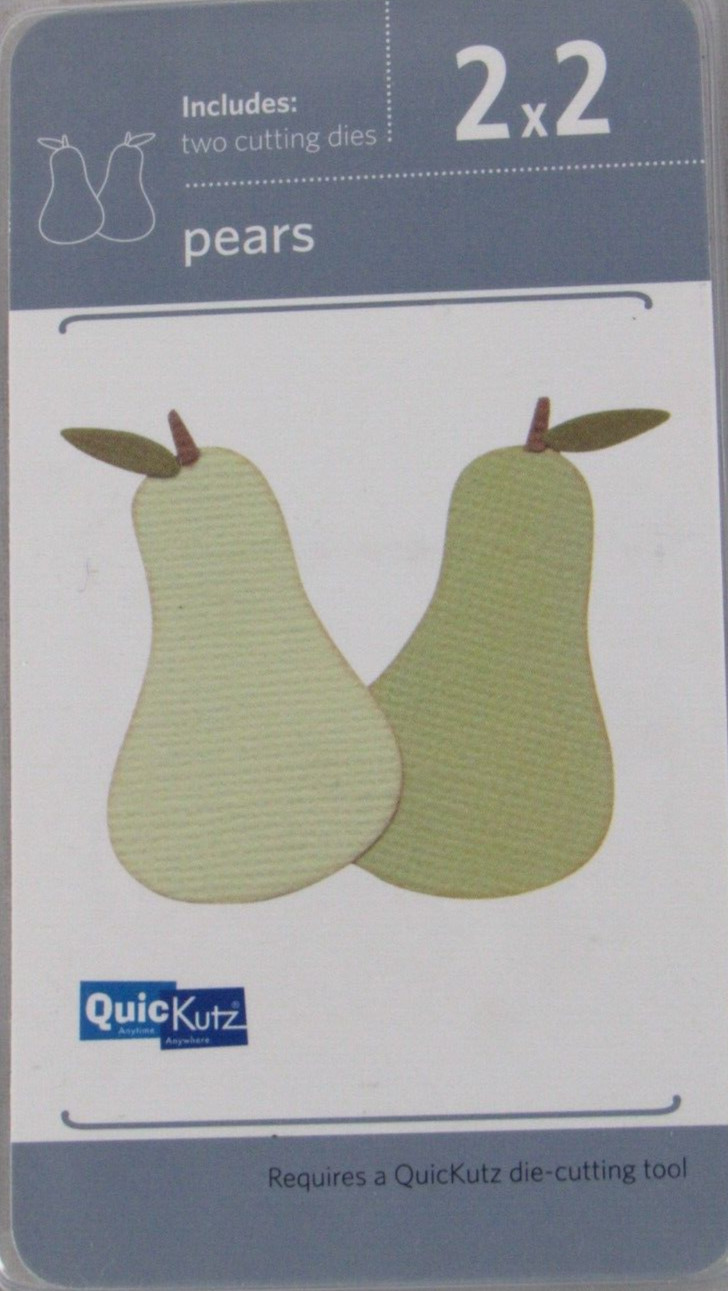 QuicKutz Pears 2x2, 2 Cutting Die Set KS-0948