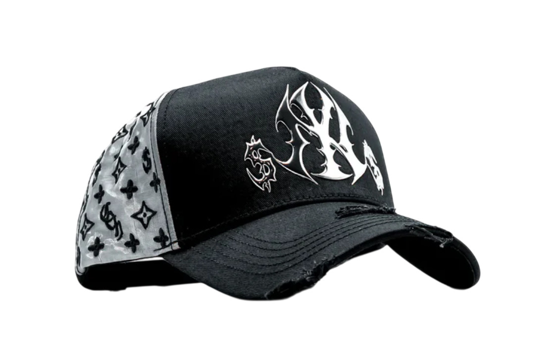 CASHED OUT HATS METALLIC NY BLACK/GREY SNAPBACK HAT FULL SET! CONY BLKGRY