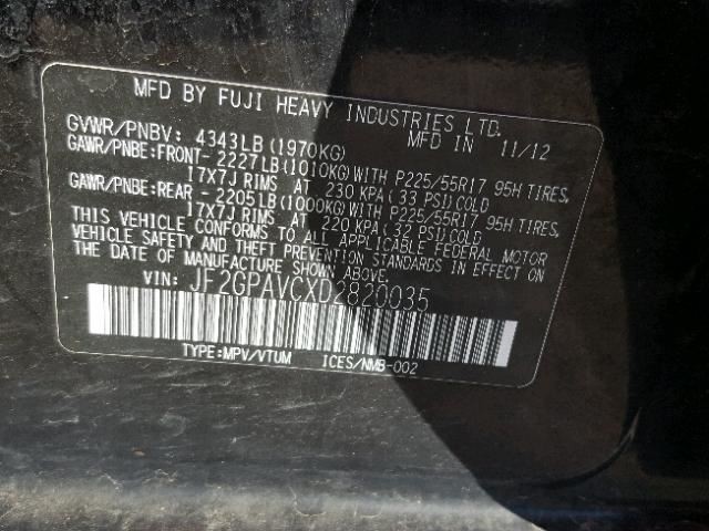 Info-GPS-TV Screen Clock, Temperature US Market Fits 12-16 SUBARU IMPREZA 424555