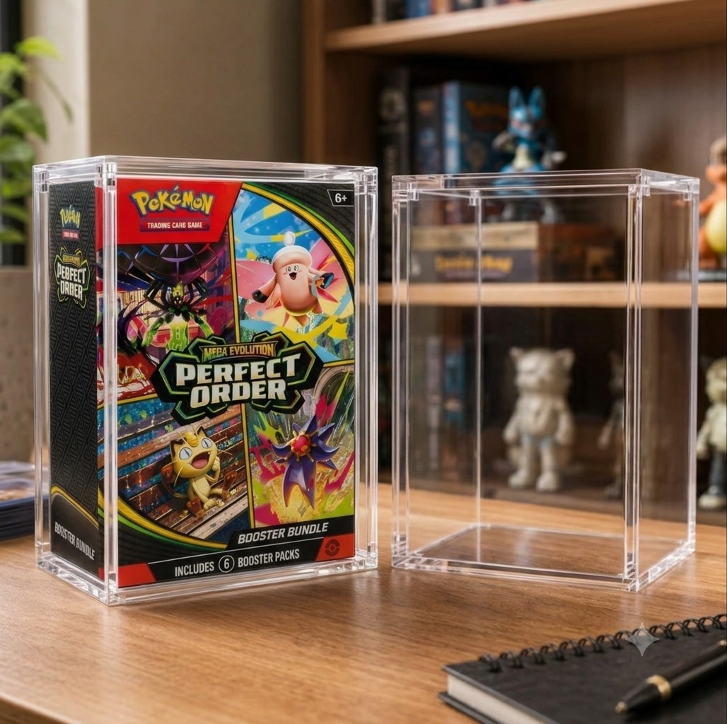 TCG Booster Bundle Magnetic Acrylic Protective Display Pro Series Case New Size