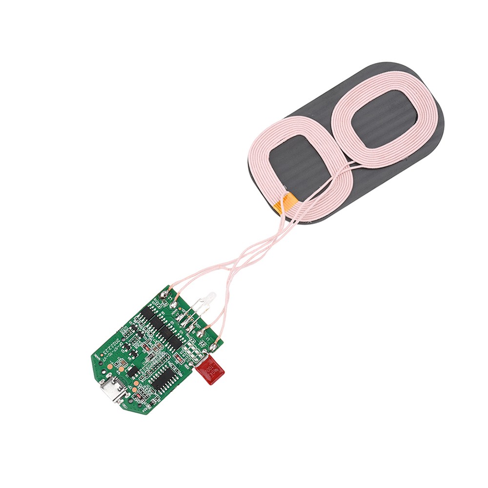 2PCS Dual Coil 15W Wireless Charger Transmitter Module Fast Charging Board DIY
