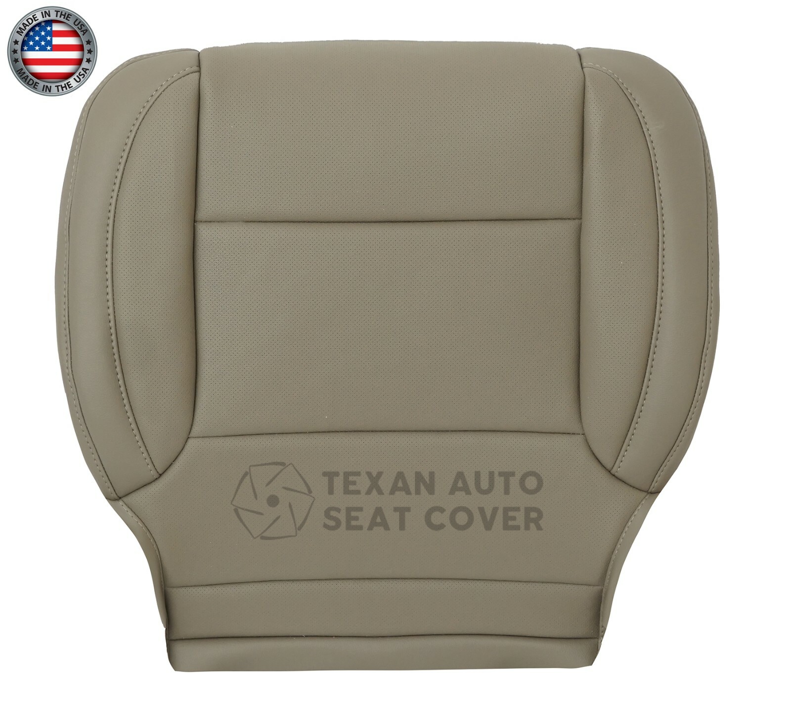 2015, 2016 GMC SIERRA 1500 SLT Driver Bottom synthetic Leather Seat Cover Tan