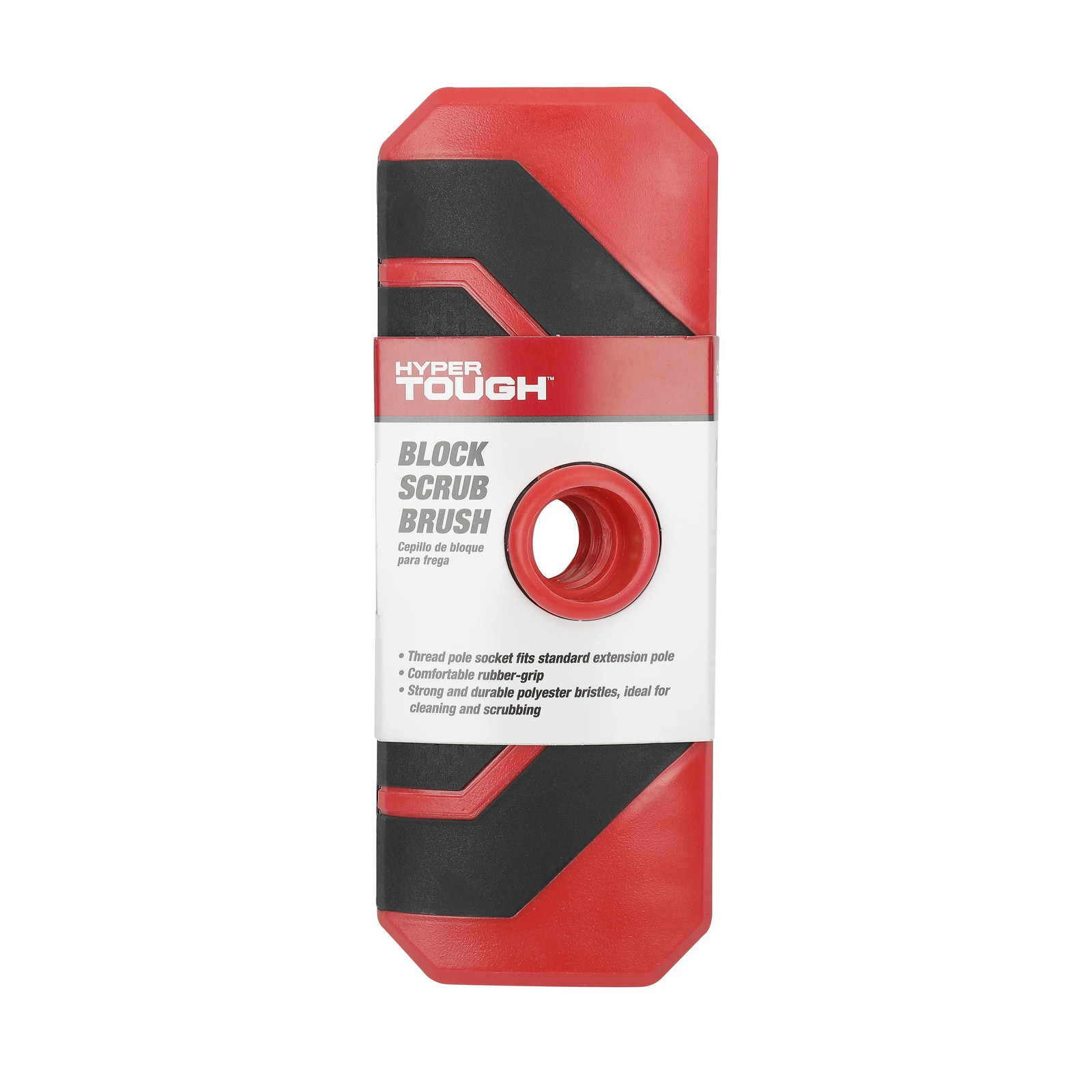 Scrub Brush with Threaded Pole Socket, 2.8 in