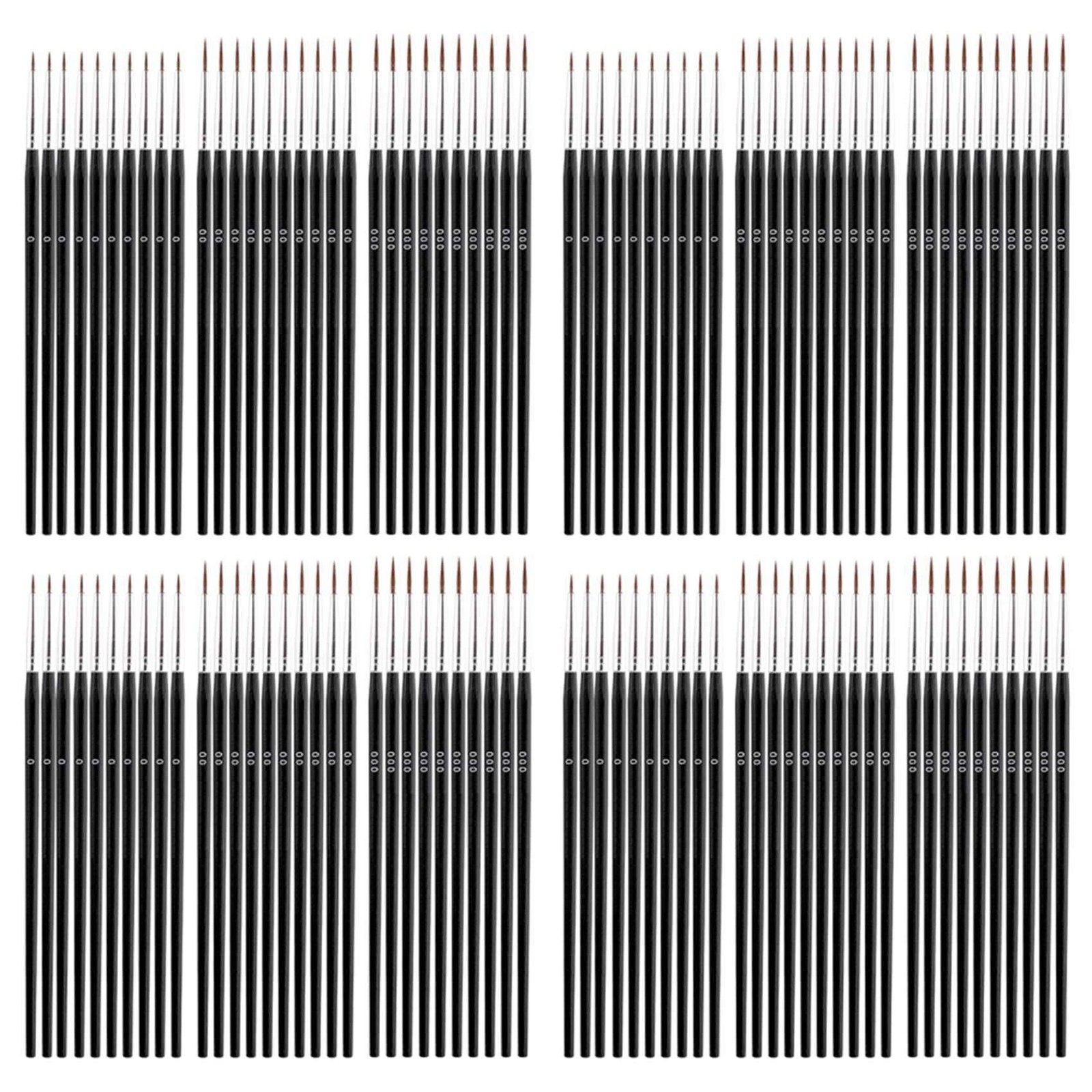 120pcs Detail Paint Brushes, Fine Tip Paint Brush with 3 Sizes 0 00 000 4040