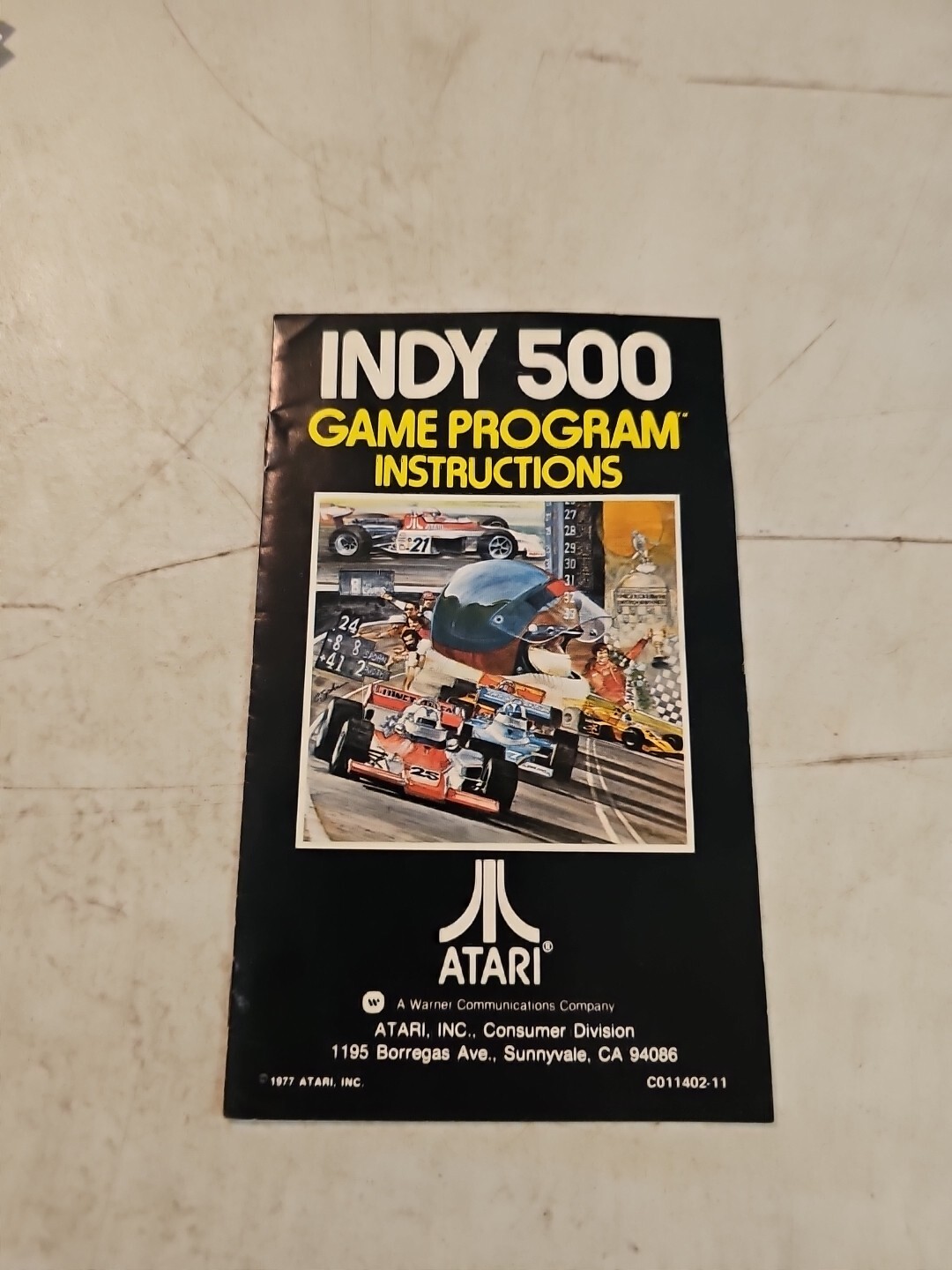 Atari Indy 500 Game Program Instructions Pamphlet 1977 vintage