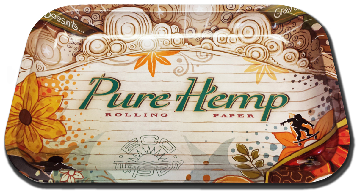 Pure Hemp Small 7" x 11" Cigarette Roll-Your-Own Rolling Paper Tray - 953