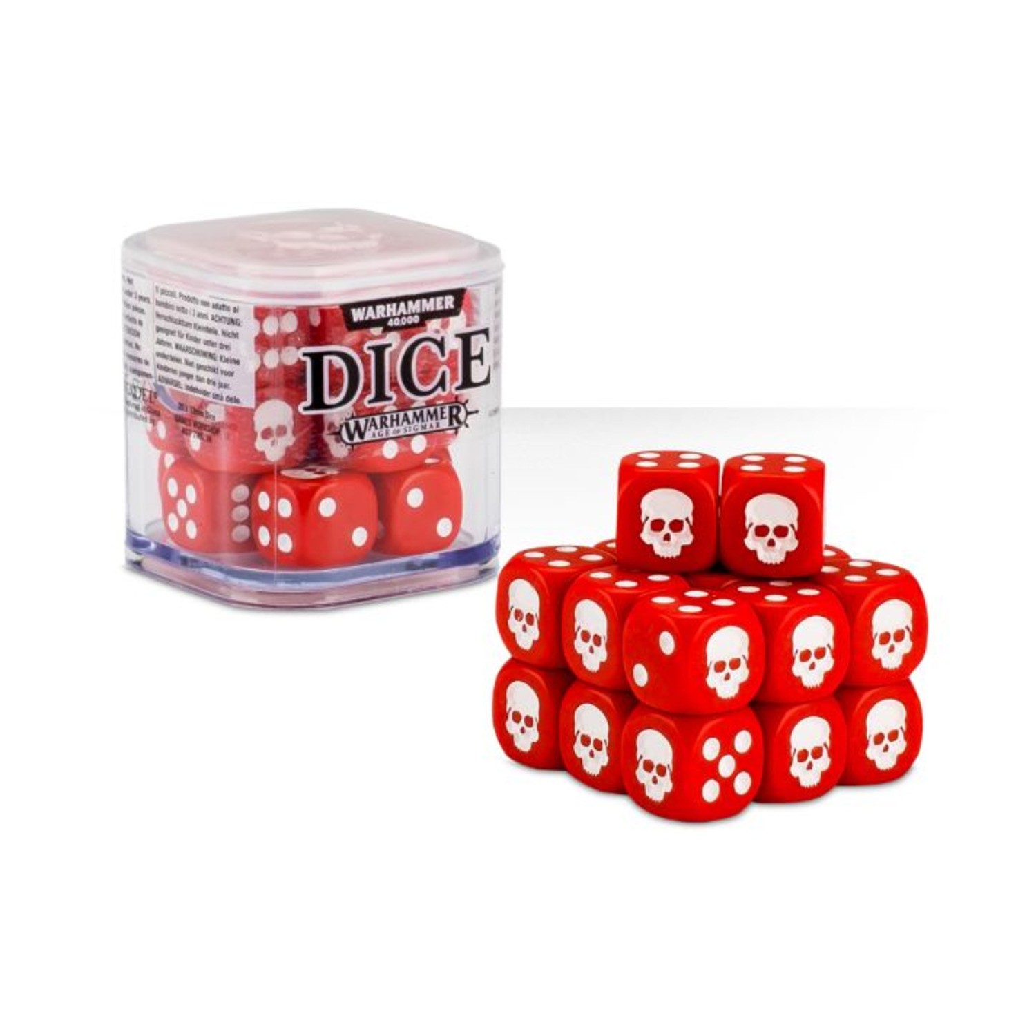 GW WFRP Dice d6 12mm Dice Cube - Red (20) New