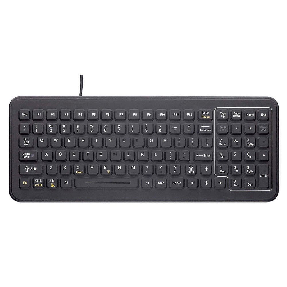 IKEY SB-101-USB Keyboard,Black,0.6" H 33JP65