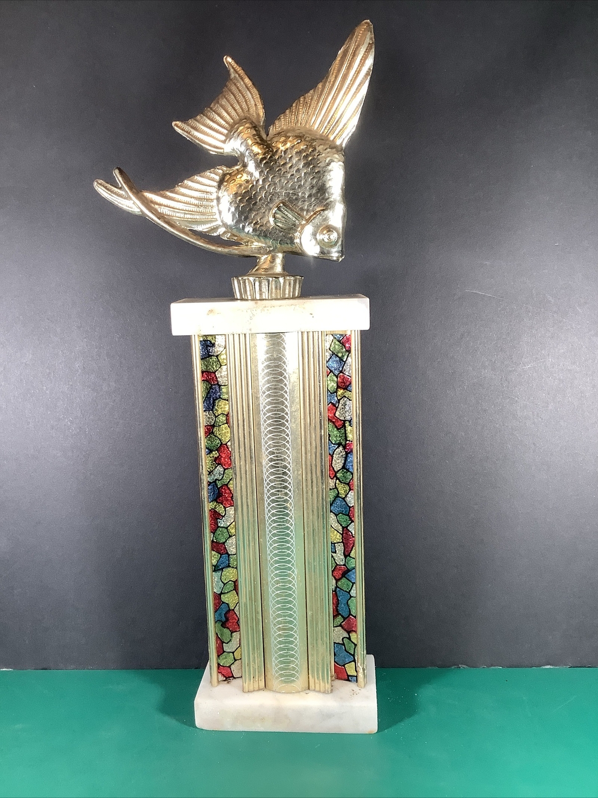 Vintage Aquarium Society Tropical Fish Show Trophy | 1960s